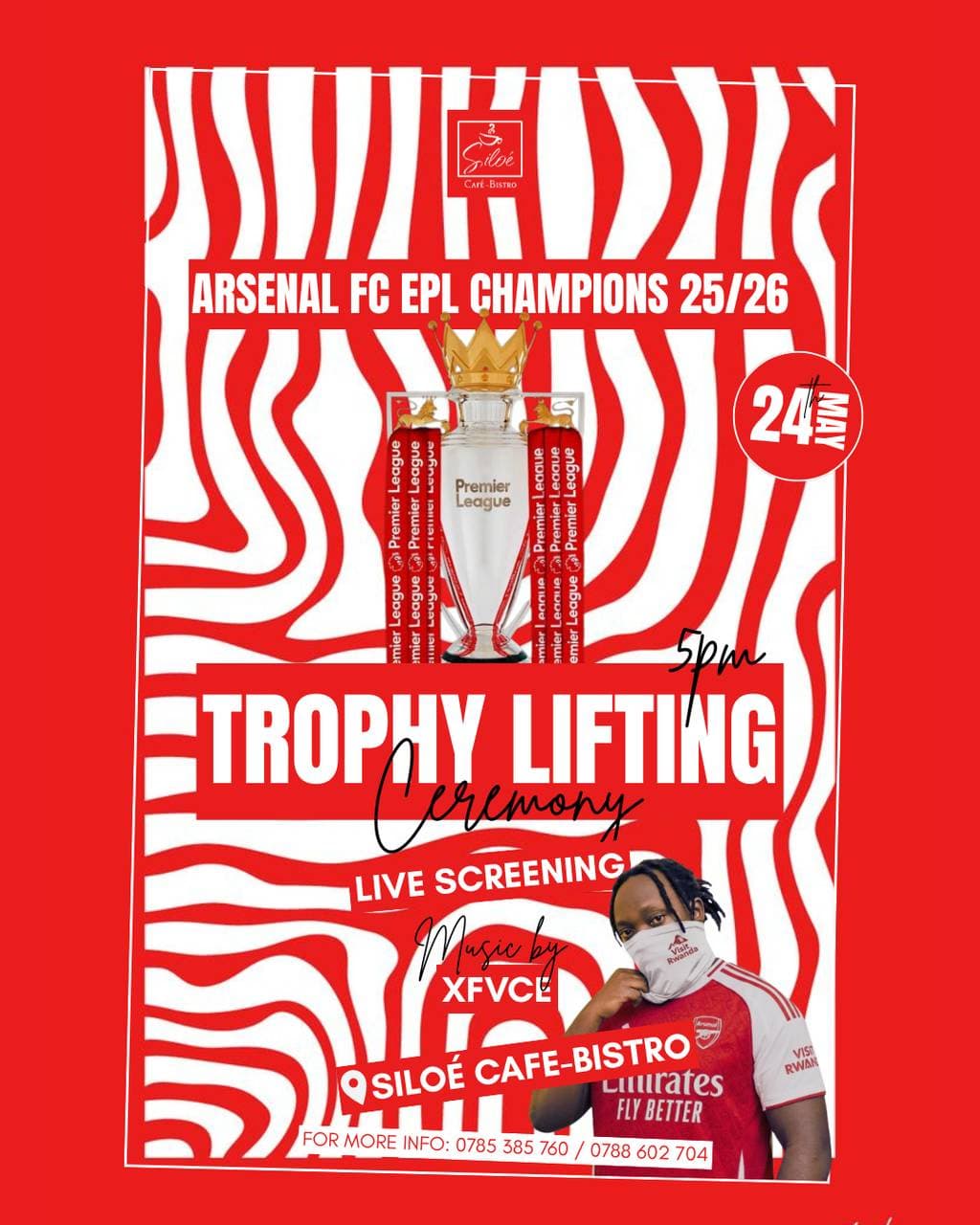 ARSENAL TROPHY LIFTING LIVE @ SILOE