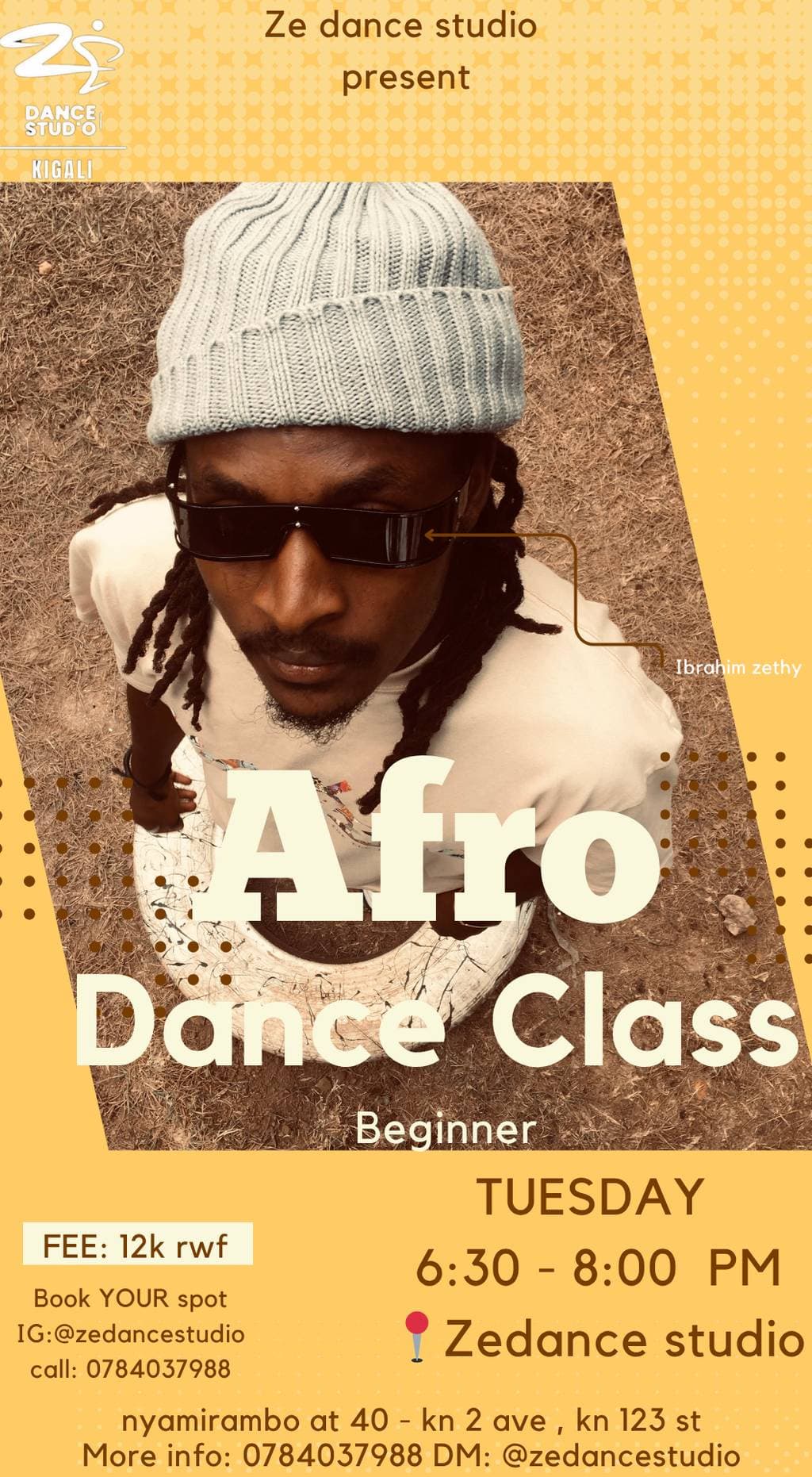 Afro dance class (Beginner  level)