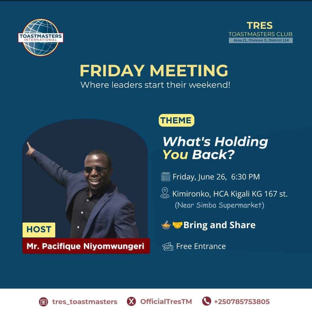Tres Toastmasters Meeting. 