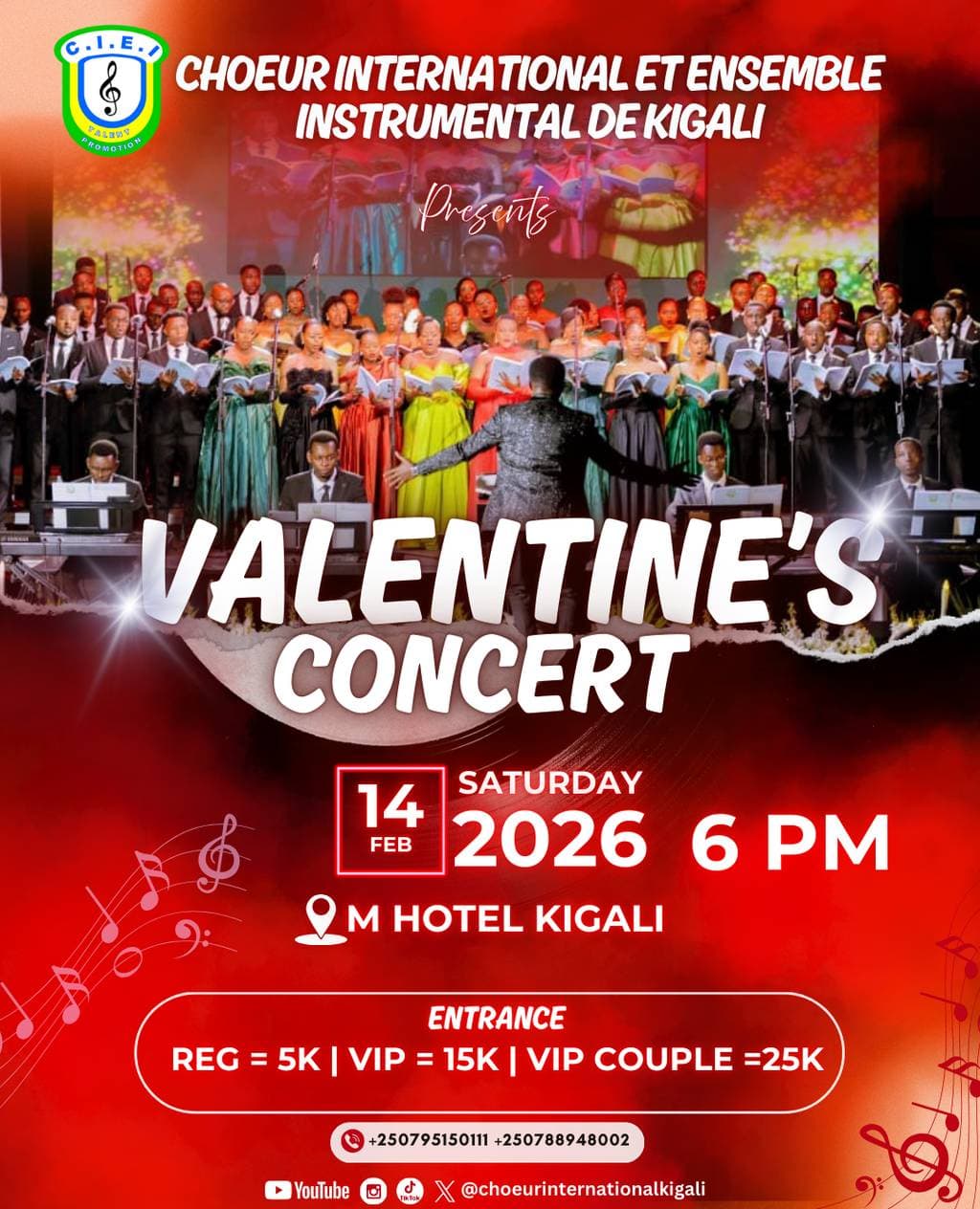 Valentine's Concert by Choeur International et Ensemble Instrumental de Kigali