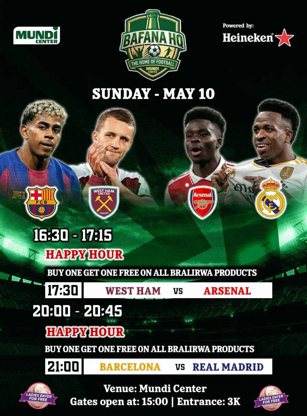 Heineken Bafana HQ: Sunday Premier League & La Liga