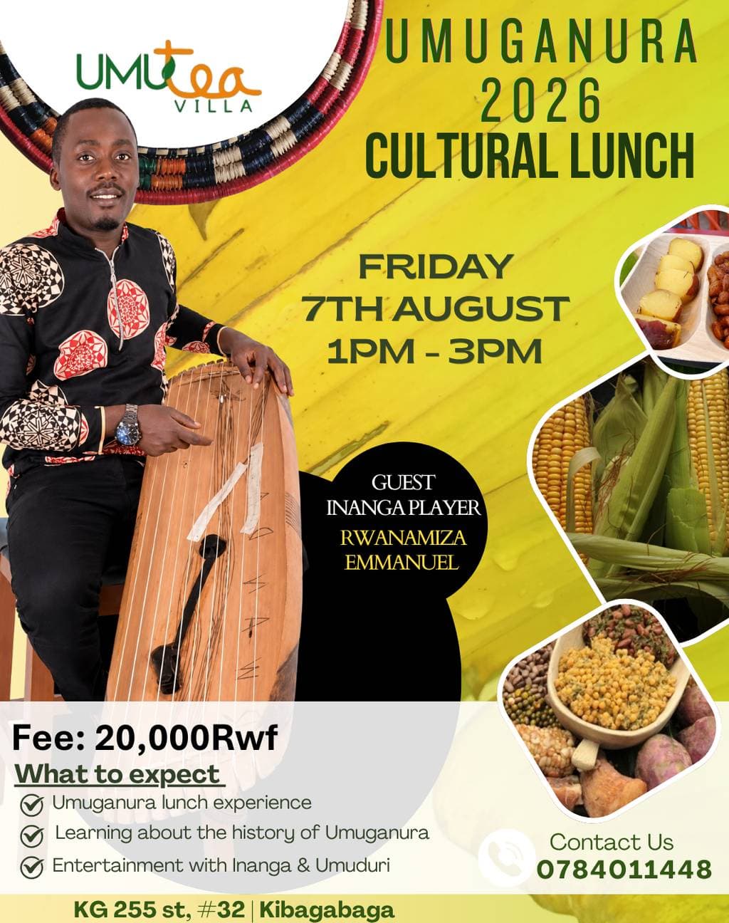 Umuganura cultural lunch experience 