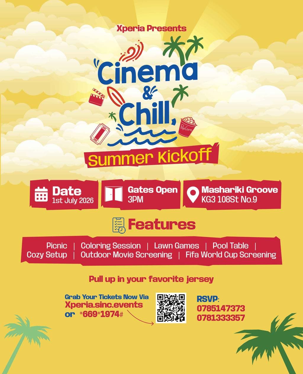 CINEMA & CHILL - Summer Kickoff